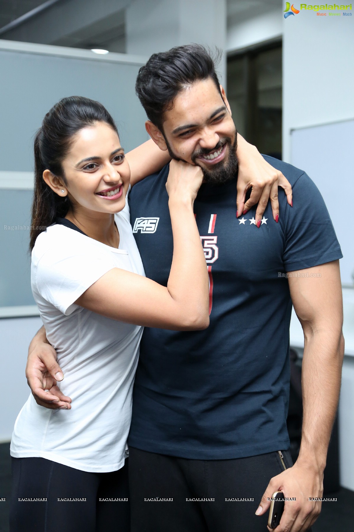 Grand Launch of F45 Gym by Rakul Preet Singh and Saina Nehwal at Kokapet, Hyderabad