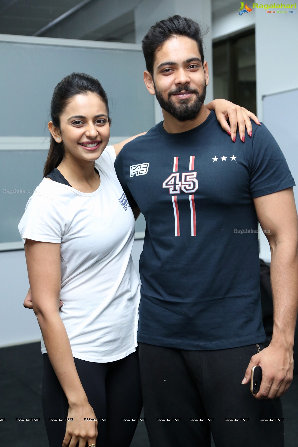 Grand Launch of F45 Gym by Rakul Preet Singh and Saina Nehwal at Kokapet, Hyderabad