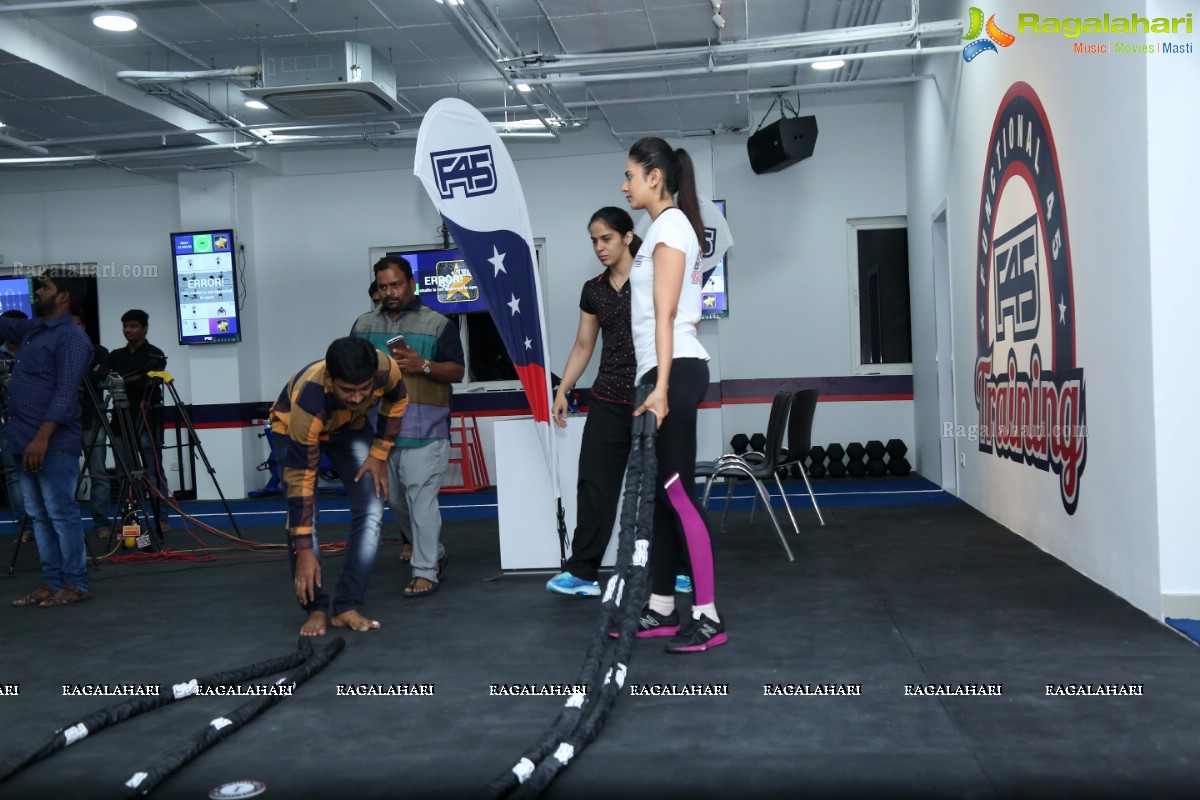 Grand Launch of F45 Gym by Rakul Preet Singh and Saina Nehwal at Kokapet, Hyderabad