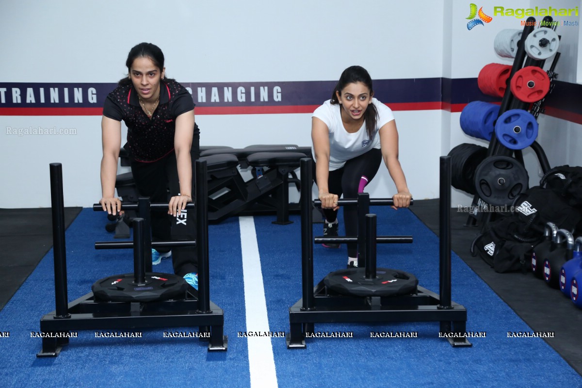 Grand Launch of F45 Gym by Rakul Preet Singh and Saina Nehwal at Kokapet, Hyderabad