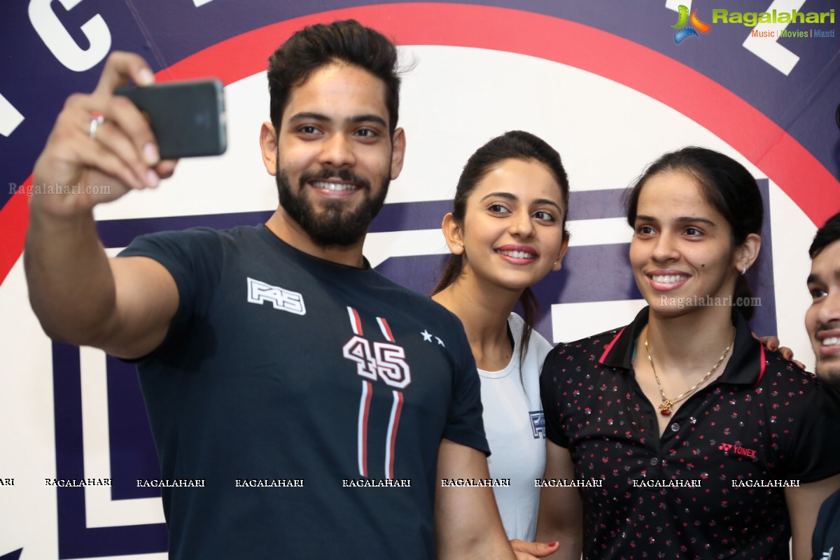 Grand Launch of F45 Gym by Rakul Preet Singh and Saina Nehwal at Kokapet, Hyderabad