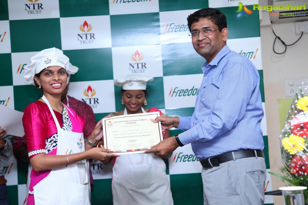 Valedictory & Award Ceremony for 1st Batch of Freedom Self-Employment Cookery Workshop at NTR Trust Bhavan