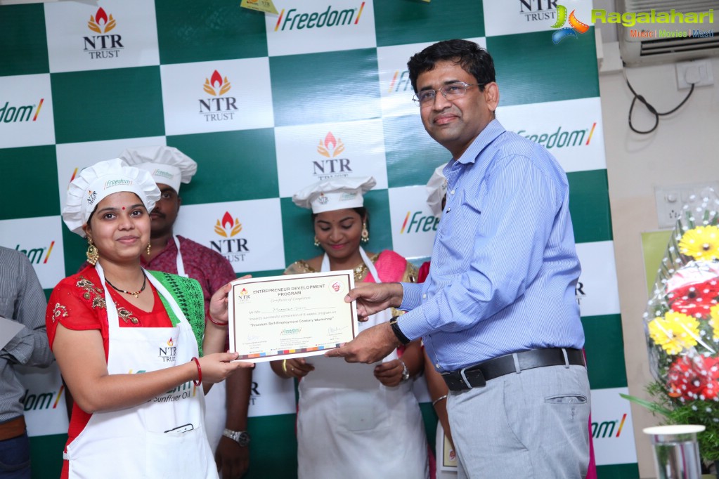 Valedictory & Award Ceremony for 1st Batch of Freedom Self-Employment Cookery Workshop at NTR Trust Bhavan