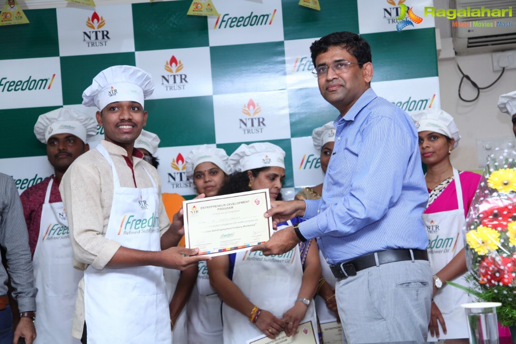Valedictory & Award Ceremony for 1st Batch of Freedom Self-Employment Cookery Workshop at NTR Trust Bhavan