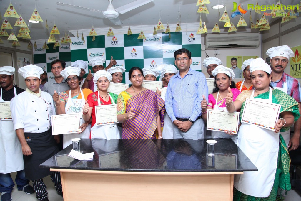 Valedictory & Award Ceremony for 1st Batch of Freedom Self-Employment Cookery Workshop at NTR Trust Bhavan