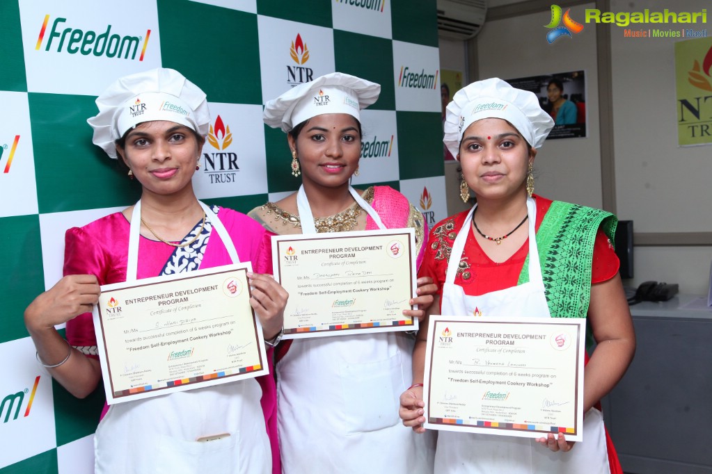 Valedictory & Award Ceremony for 1st Batch of Freedom Self-Employment Cookery Workshop at NTR Trust Bhavan