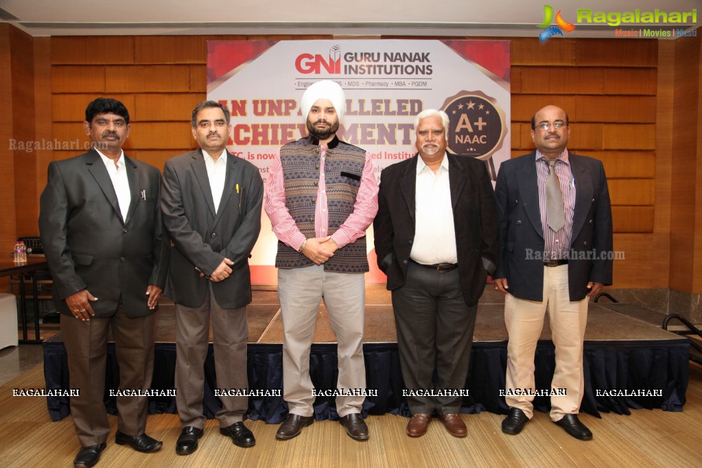 Guru Nanak Institutions Press Meet at Hotel Marigold