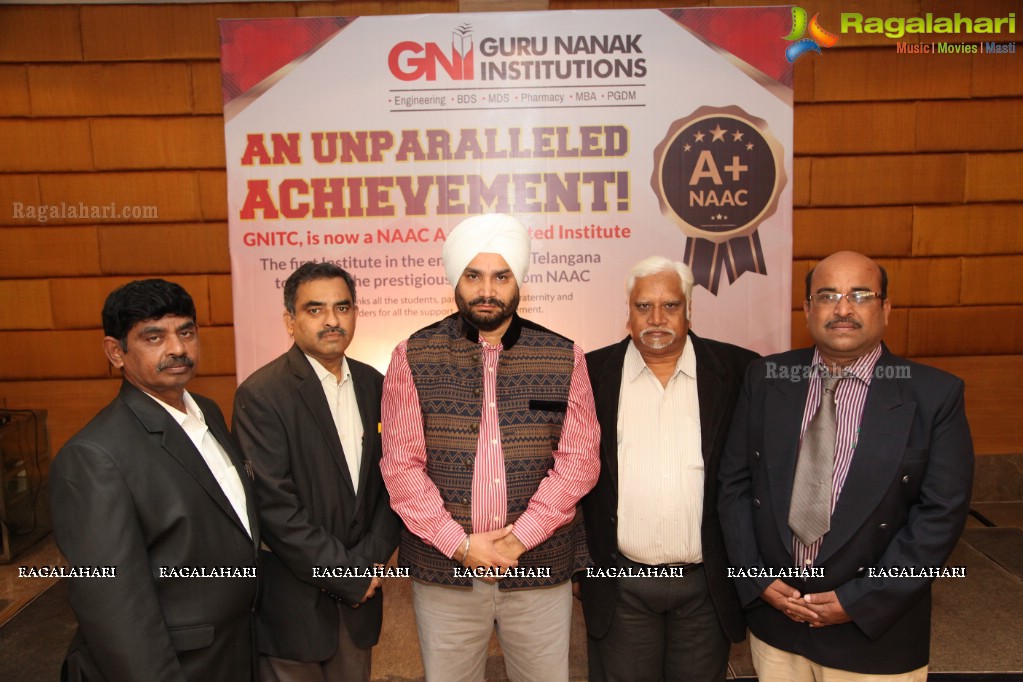 Guru Nanak Institutions Press Meet at Hotel Marigold