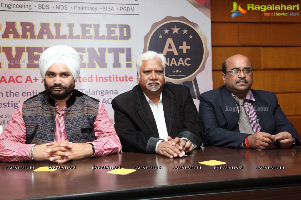 Guru Nanak Institutions Press Meet at Hotel Marigold