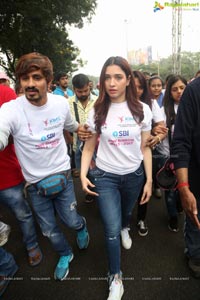 Tamannaah flags off 9th Edition of 2K Pink Ribbon Walk