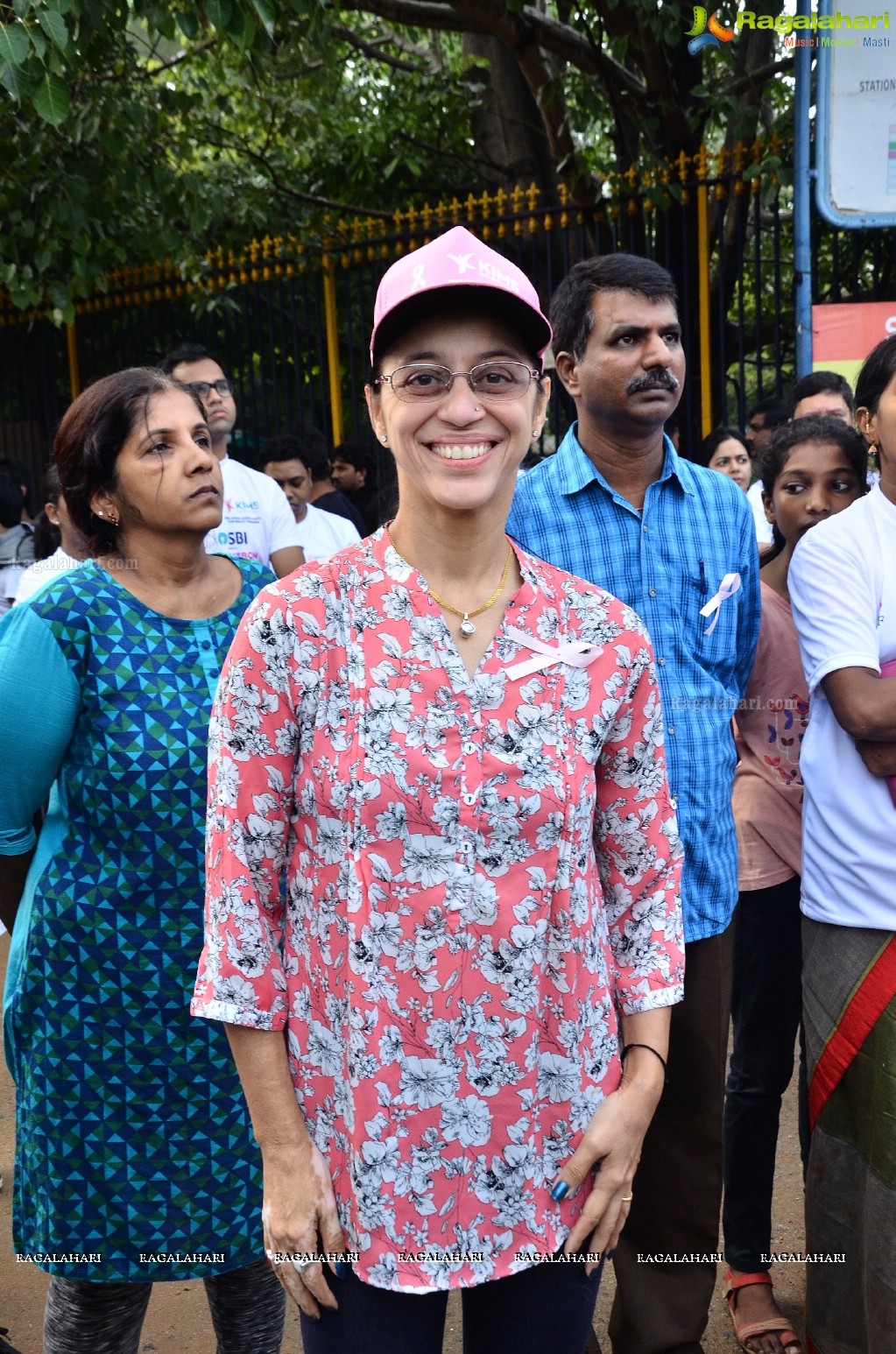 Tamannaah flags off 9th Edition of 2K Pink Ribbon Walk by UBF and KIMS at KBR Park, Hyderabad