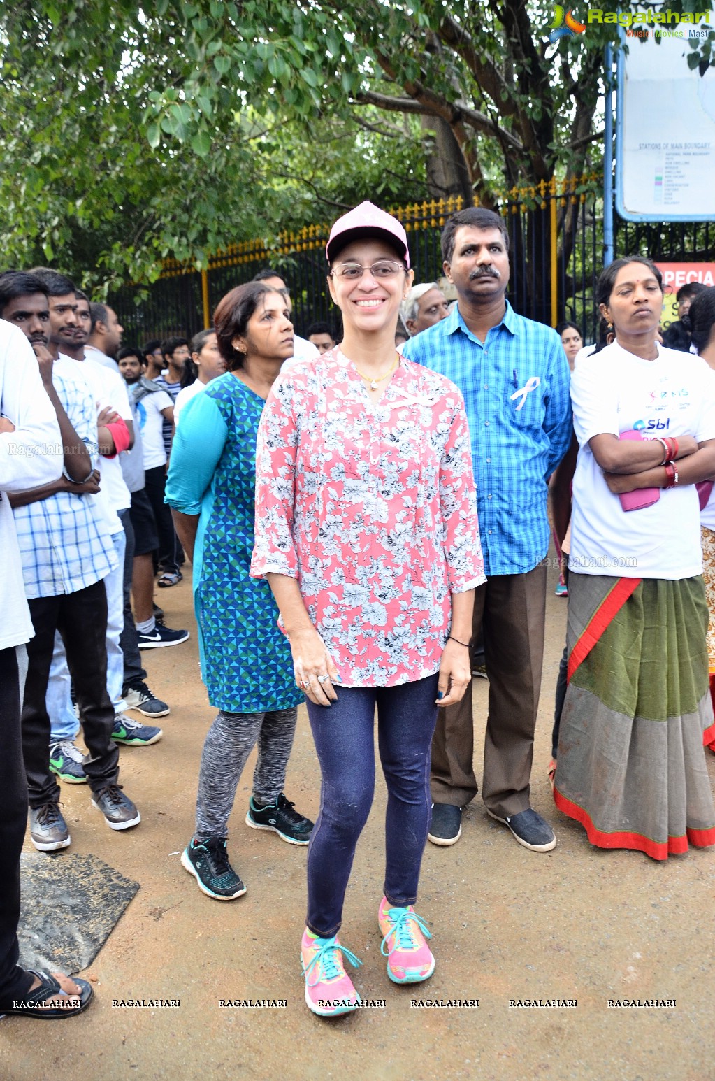 Tamannaah flags off 9th Edition of 2K Pink Ribbon Walk by UBF and KIMS at KBR Park, Hyderabad