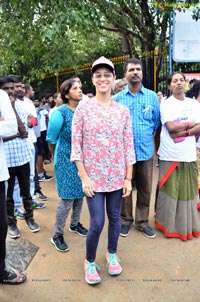 Tamannaah flags off 9th Edition of 2K Pink Ribbon Walk