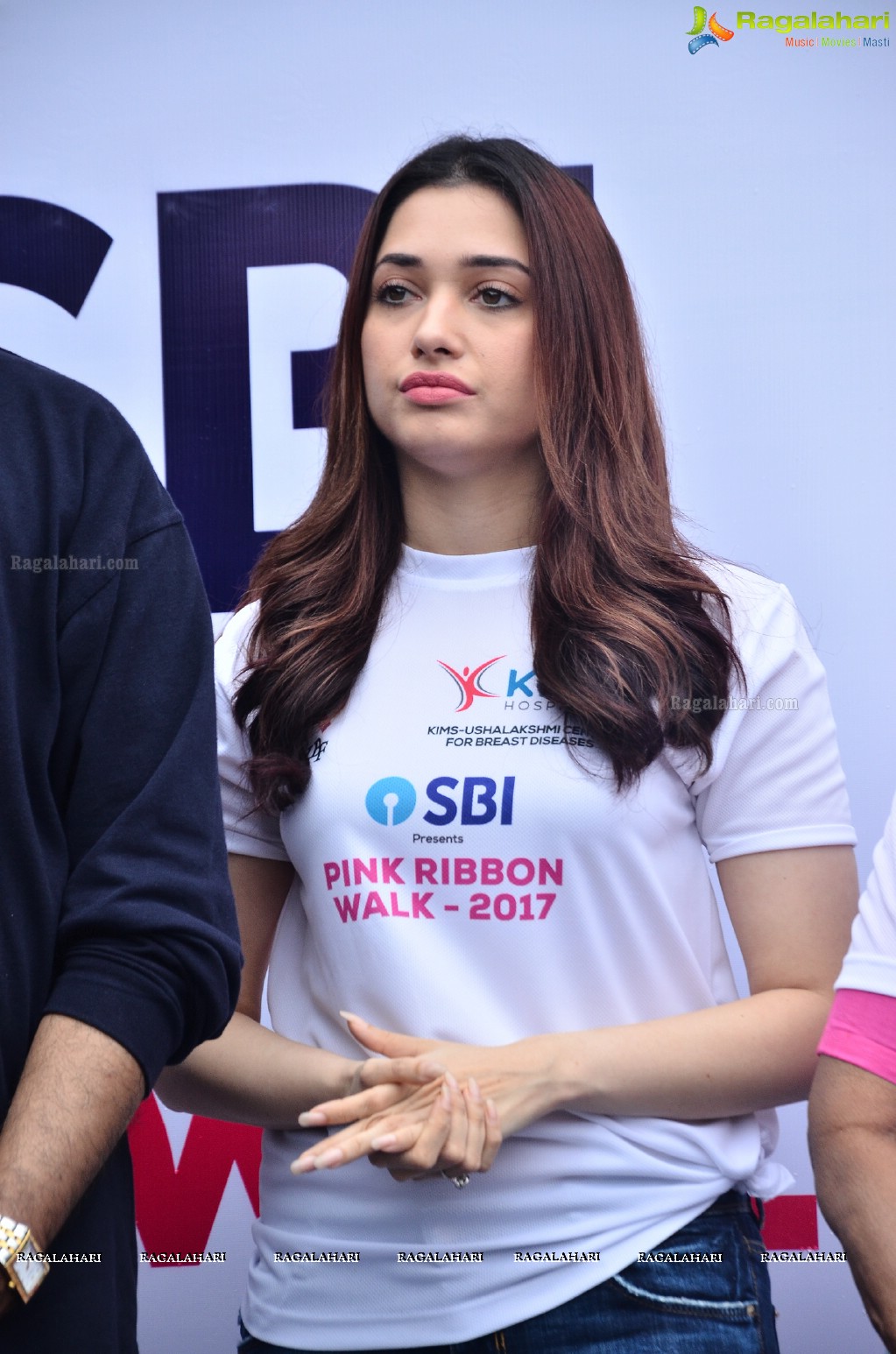 Tamannaah flags off 9th Edition of 2K Pink Ribbon Walk by UBF and KIMS at KBR Park, Hyderabad