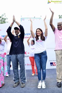 Tamannaah flags off 9th Edition of 2K Pink Ribbon Walk