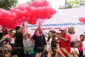 Tamannaah flags off 9th Edition of 2K Pink Ribbon Walk