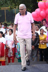 Tamannaah flags off 9th Edition of 2K Pink Ribbon Walk