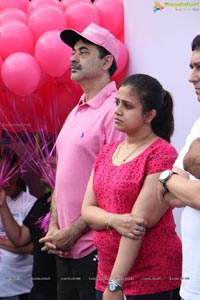 Tamannaah flags off 9th Edition of 2K Pink Ribbon Walk