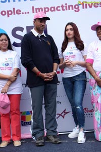 Tamannaah flags off 9th Edition of 2K Pink Ribbon Walk