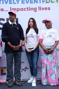 Tamannaah flags off 9th Edition of 2K Pink Ribbon Walk