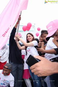 Tamannaah flags off 9th Edition of 2K Pink Ribbon Walk