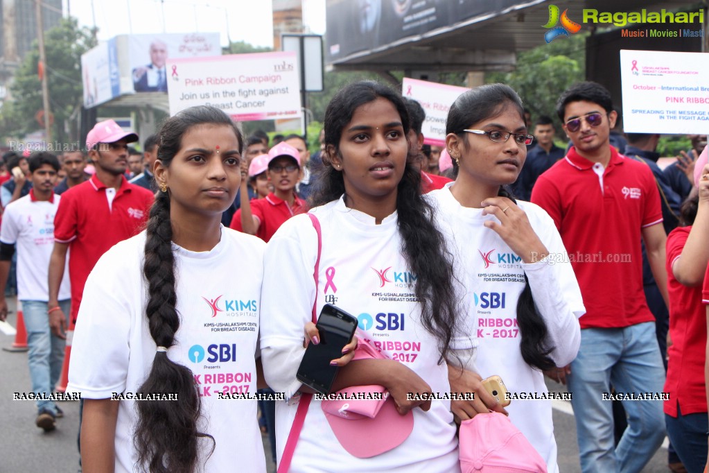 Tamannaah flags off 9th Edition of 2K Pink Ribbon Walk by UBF and KIMS at KBR Park, Hyderabad