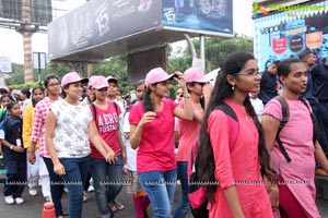 Tamannaah flags off 9th Edition of 2K Pink Ribbon Walk