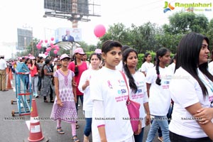 Tamannaah flags off 9th Edition of 2K Pink Ribbon Walk