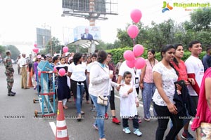 Tamannaah flags off 9th Edition of 2K Pink Ribbon Walk