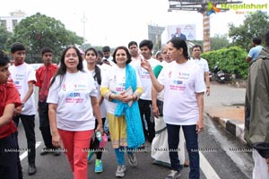 Tamannaah flags off 9th Edition of 2K Pink Ribbon Walk