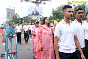 Tamannaah flags off 9th Edition of 2K Pink Ribbon Walk