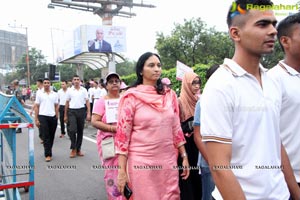 Tamannaah flags off 9th Edition of 2K Pink Ribbon Walk