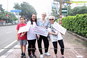 Tamannaah flags off 9th Edition of 2K Pink Ribbon Walk