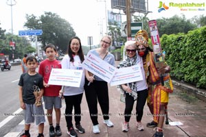 Tamannaah flags off 9th Edition of 2K Pink Ribbon Walk