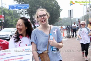 Tamannaah flags off 9th Edition of 2K Pink Ribbon Walk