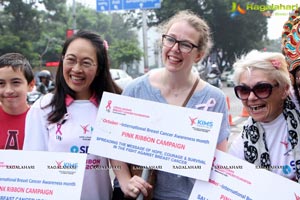 Tamannaah flags off 9th Edition of 2K Pink Ribbon Walk