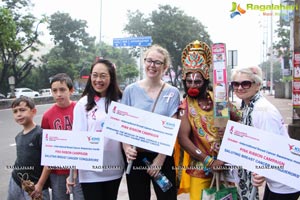 Tamannaah flags off 9th Edition of 2K Pink Ribbon Walk