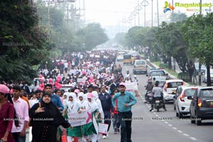 Tamannaah flags off 9th Edition of 2K Pink Ribbon Walk