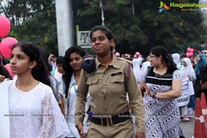 Tamannaah flags off 9th Edition of 2K Pink Ribbon Walk