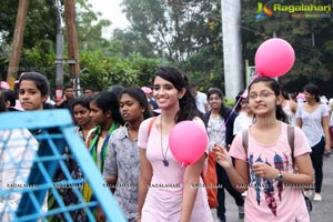 Tamannaah flags off 9th Edition of 2K Pink Ribbon Walk