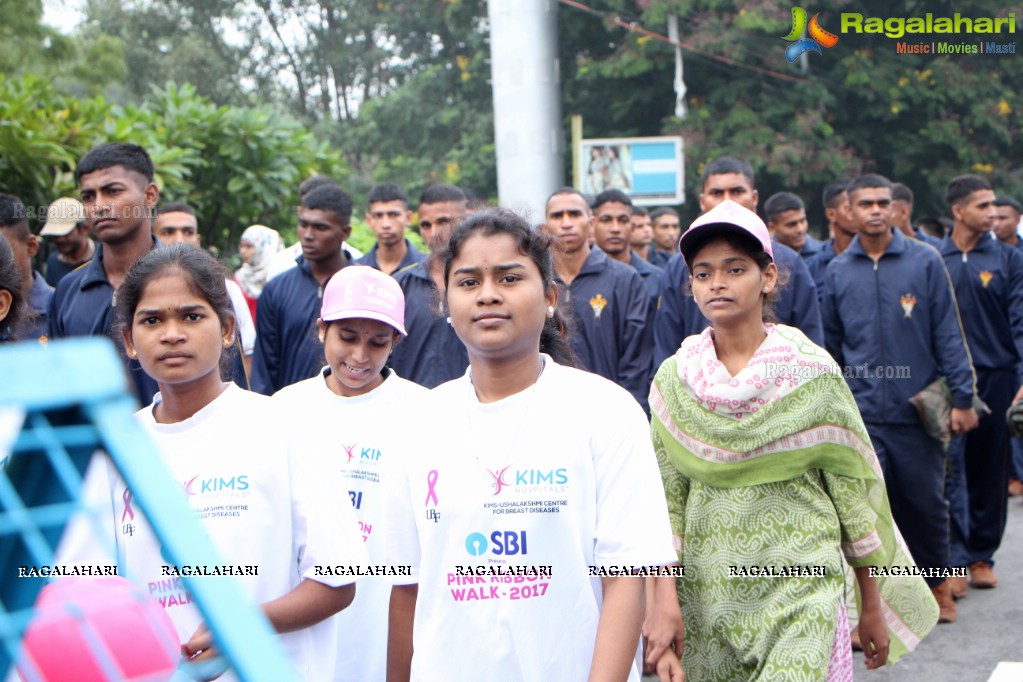 Tamannaah flags off 9th Edition of 2K Pink Ribbon Walk by UBF and KIMS at KBR Park, Hyderabad