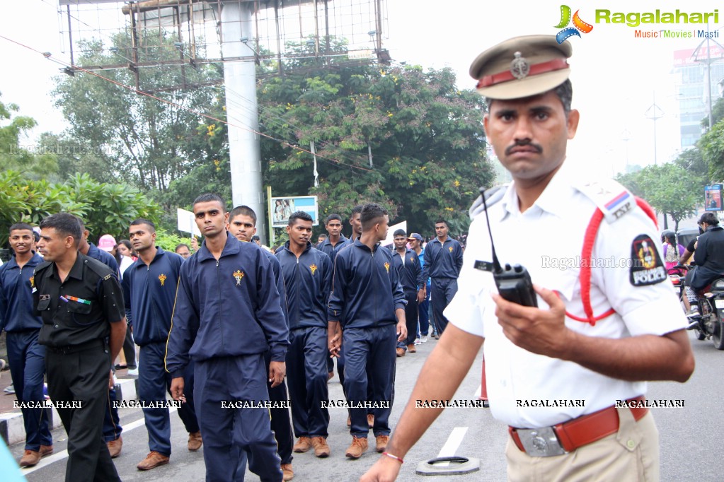 Tamannaah flags off 9th Edition of 2K Pink Ribbon Walk by UBF and KIMS at KBR Park, Hyderabad