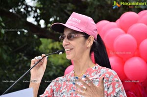 Tamannaah flags off 9th Edition of 2K Pink Ribbon Walk