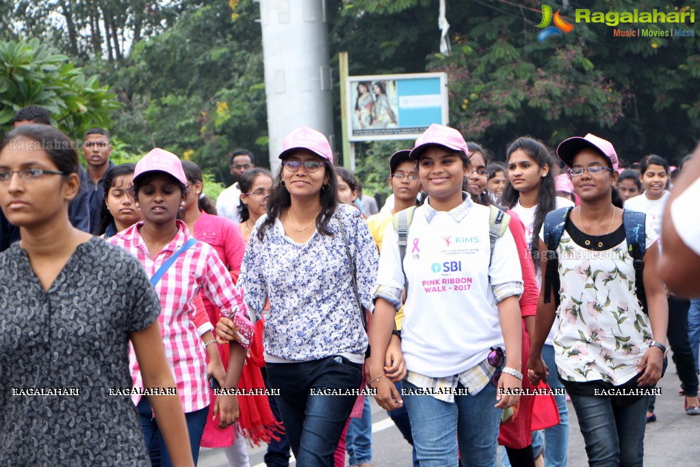 Tamannaah flags off 9th Edition of 2K Pink Ribbon Walk by UBF and KIMS at KBR Park, Hyderabad