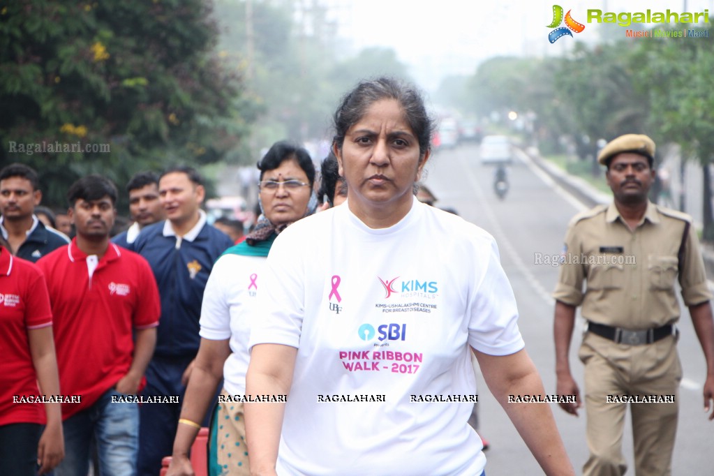 Tamannaah flags off 9th Edition of 2K Pink Ribbon Walk by UBF and KIMS at KBR Park, Hyderabad