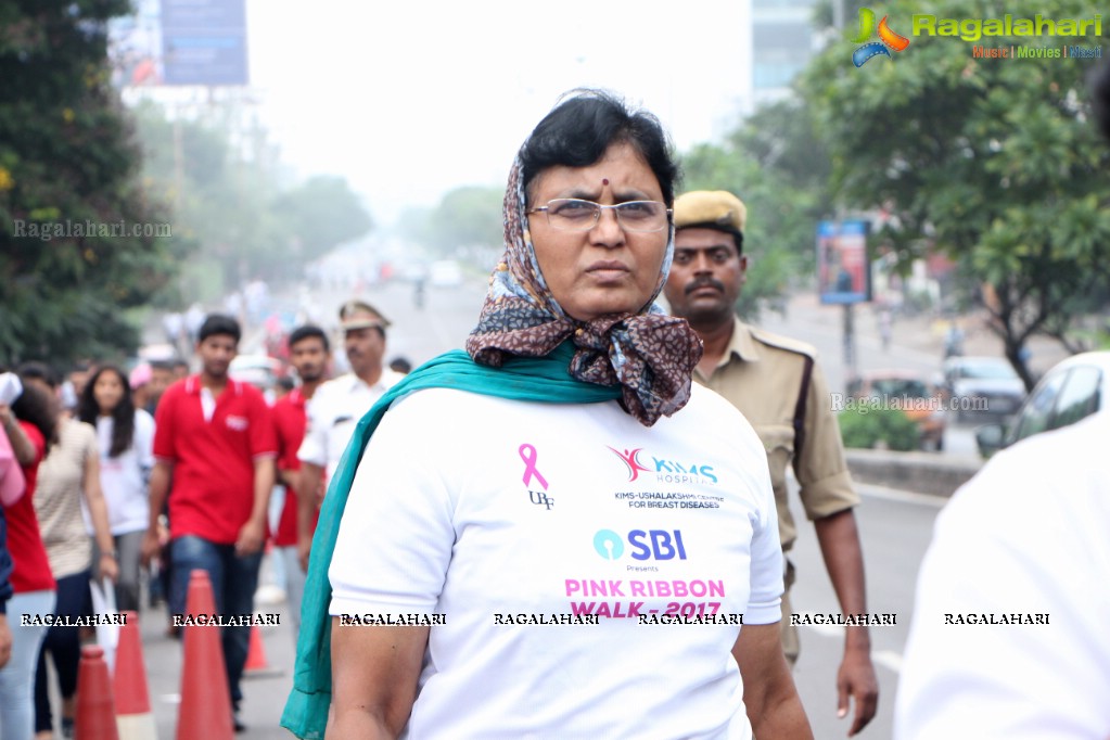 Tamannaah flags off 9th Edition of 2K Pink Ribbon Walk by UBF and KIMS at KBR Park, Hyderabad