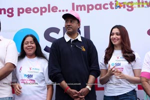 Tamannaah flags off 9th Edition of 2K Pink Ribbon Walk