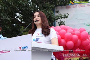 Tamannaah flags off 9th Edition of 2K Pink Ribbon Walk