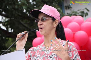 Tamannaah flags off 9th Edition of 2K Pink Ribbon Walk