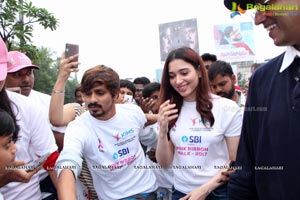 Tamannaah flags off 9th Edition of 2K Pink Ribbon Walk